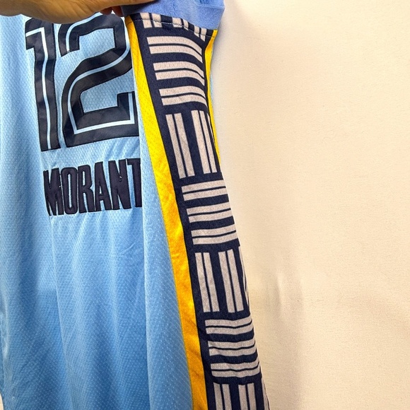 Swingman Authentics NBA Jersey Sz 48 Memphis Grizzlies # 12 Ja Morant Blue - Picture 4 of 8